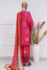 Art & Craft Prints By HZ Stitched 3 Piece Lawn Collection'2025-PWW-105