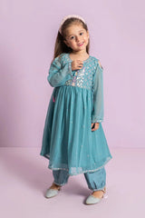 Shop Pakistani party wear dresses for kids in chiffon collection. Elegant, lightweight outfits with stylish designs