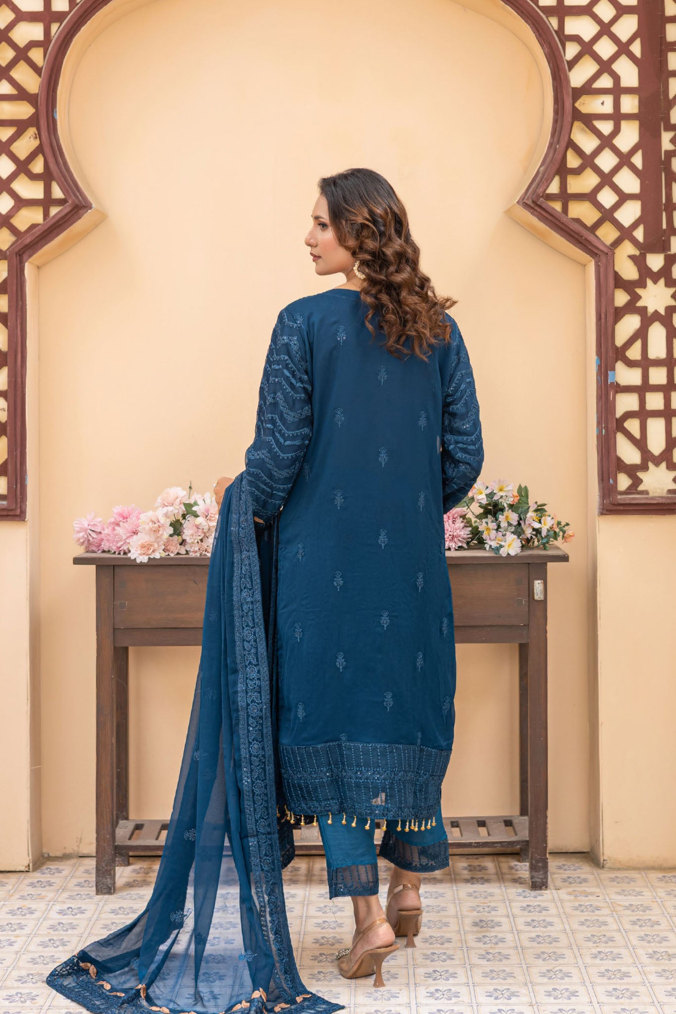 Maya By Azmeerah Stitched 3 Piece Hand Emb Chiffon Collection'2025-04-Pavorel