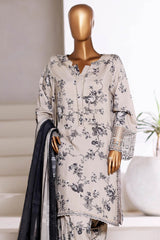 Malika By Sada Bahar Stitched 3 Piece Viscose With Farshi Shalwar Vol-02 Collection'2025-MVF-565-Skin