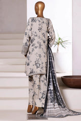 Malika By Sada Bahar Stitched 3 Piece Viscose With Farshi Shalwar Vol-02 Collection'2025-MVF-565-Skin