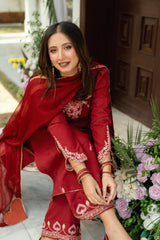 Baat Pakki Omal by Komal Stitched 3 Piece Dobby Collection'2025-Afreen