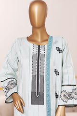 Khombi Stitched 3 Piece Cotton Summer Suit-Pie Sky