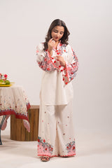 Sprinkles Stitched 2 Piece Kids Khaddar Collection-Pink Whisper