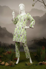 Doriya Luxe By Almeerah Stitched 2 Piece Premium Bana Dora Lawn Collection'2025-Pista Meadow Breeze