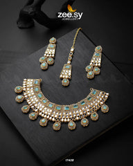 Prestige Necklace Mint Green - Zeesy Jewellery