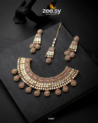 Prestige Necklace Mint Pink - Zeesy Jewellery