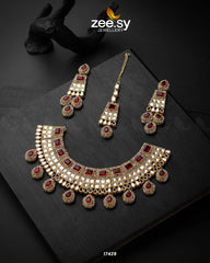 Prestige Necklace Red - Zeesy Jewellery