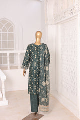 Oswah Women By Suntex Stitched 3 Piece Emb & Printed Lawn Suit-OS-2668