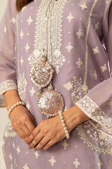 Lux Edit By Zaaviay Stitched Purple Passion (Shirt & Duppatta)