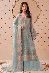 Dastak by Ramsha Unstitched 3 Piece Permium Chiffon Vol-03 Suit-Q-301