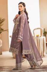 Zainab by Mashq Unstitched 3 Piece Luxury Chiffon Collection'2023-QFD-0067