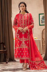Zainab by Mashq Unstitched 3 Piece Luxury Chiffon Collection'2023-QFD-0064