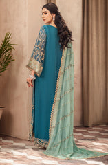 Zainab by Mashq Unstitched 3 Piece Luxury Chiffon Collection'2023-QFD-0066