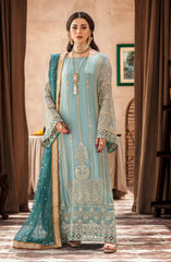 Zainab by Mashq Unstitched 3 Piece Luxury Chiffon Collection'2023-QFD-0068