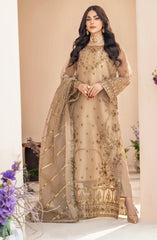 Zainab by Mashq Unstitched 3 Piece Luxury Chiffon Collection'2023-QFD-0069