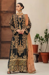 Zainab by Mashq Unstitched 3 Piece Luxury Chiffon Collection'2023-QFD-0070