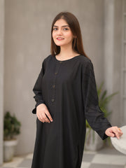 Ansha Co-Ord Set-Black For Women