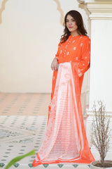 Tng By Md Stitched Collection-Rang | 3 Piece | Orange