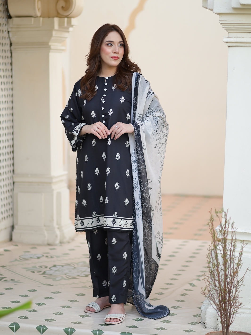 TNG Rang By TNG Stitched 3 Piece Collection'2024-Black