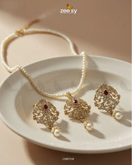 NECKLACE-0728 Red - Zeesy Jewellery