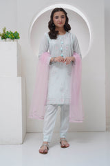 Mahroo Stitched 3 Piece Emb Lawn Kids Collection'2025-R-T-SFC-010