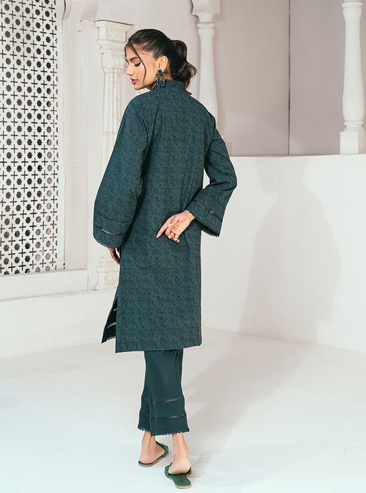 Rangeen Stitched 2 Piece Winter Emerald Self Jacquard