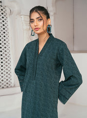 Rangeen Stitched 2 Piece Winter Emerald Self Jacquard