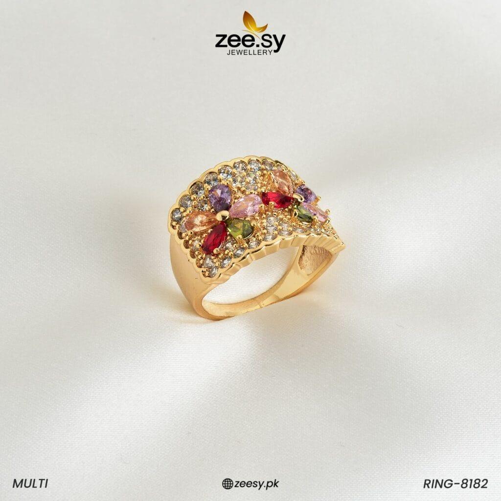 RING-8182 Multi 20 - Zeesy Jewellery