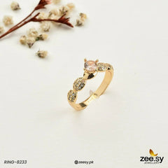 RING-8233 Champagne - Zeesy Jewellery