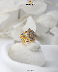 Floral Ring-8243 - Zeesy Jewellery