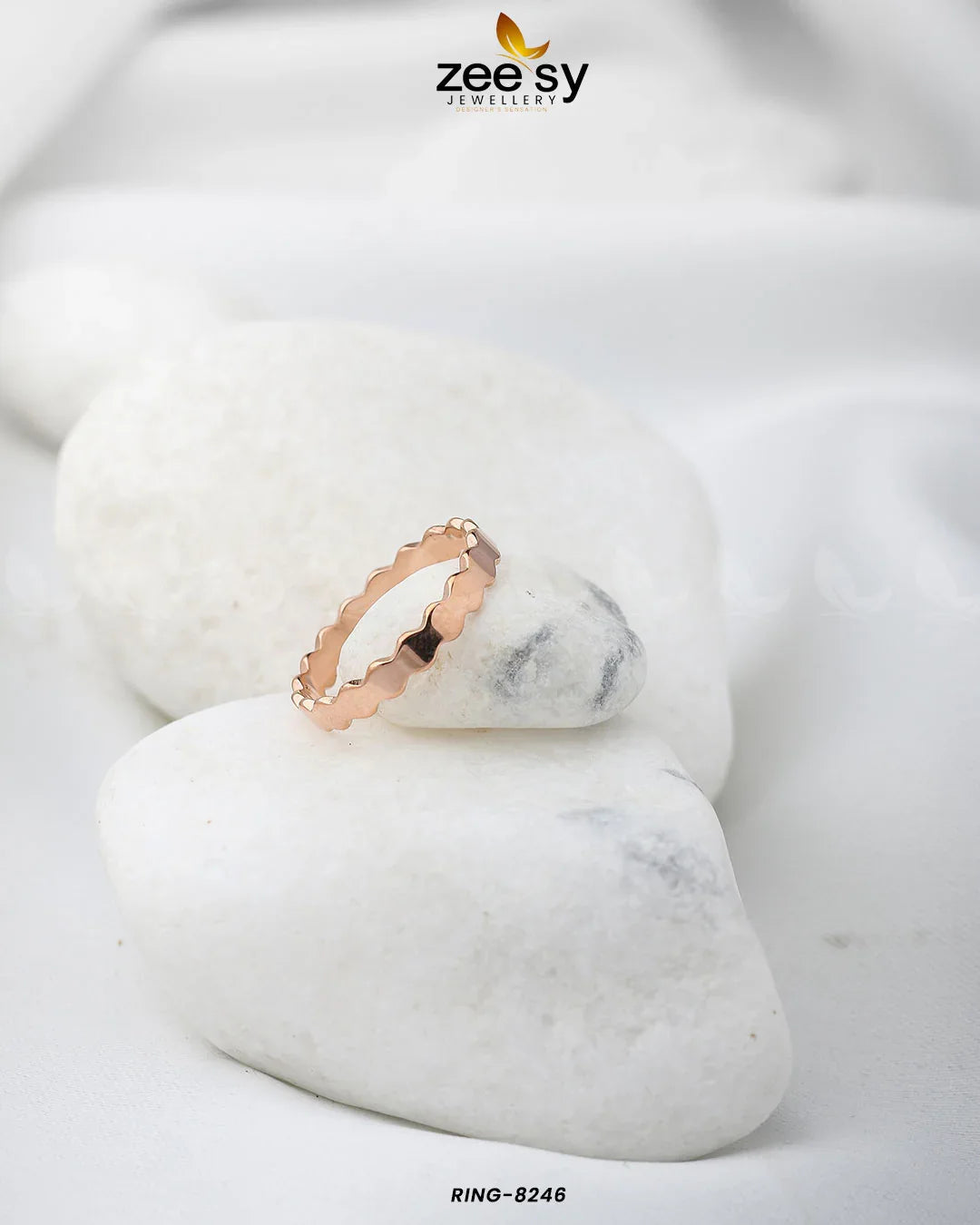 BEE MY LOVE RING-8246 Rose Gold - Zeesy Jewellery