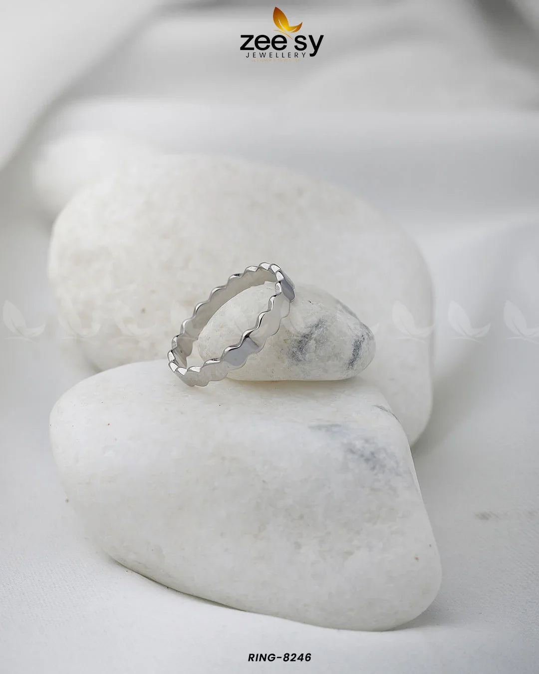 BEE MY LOVE RING-8246 Silver - Zeesy Jewellery