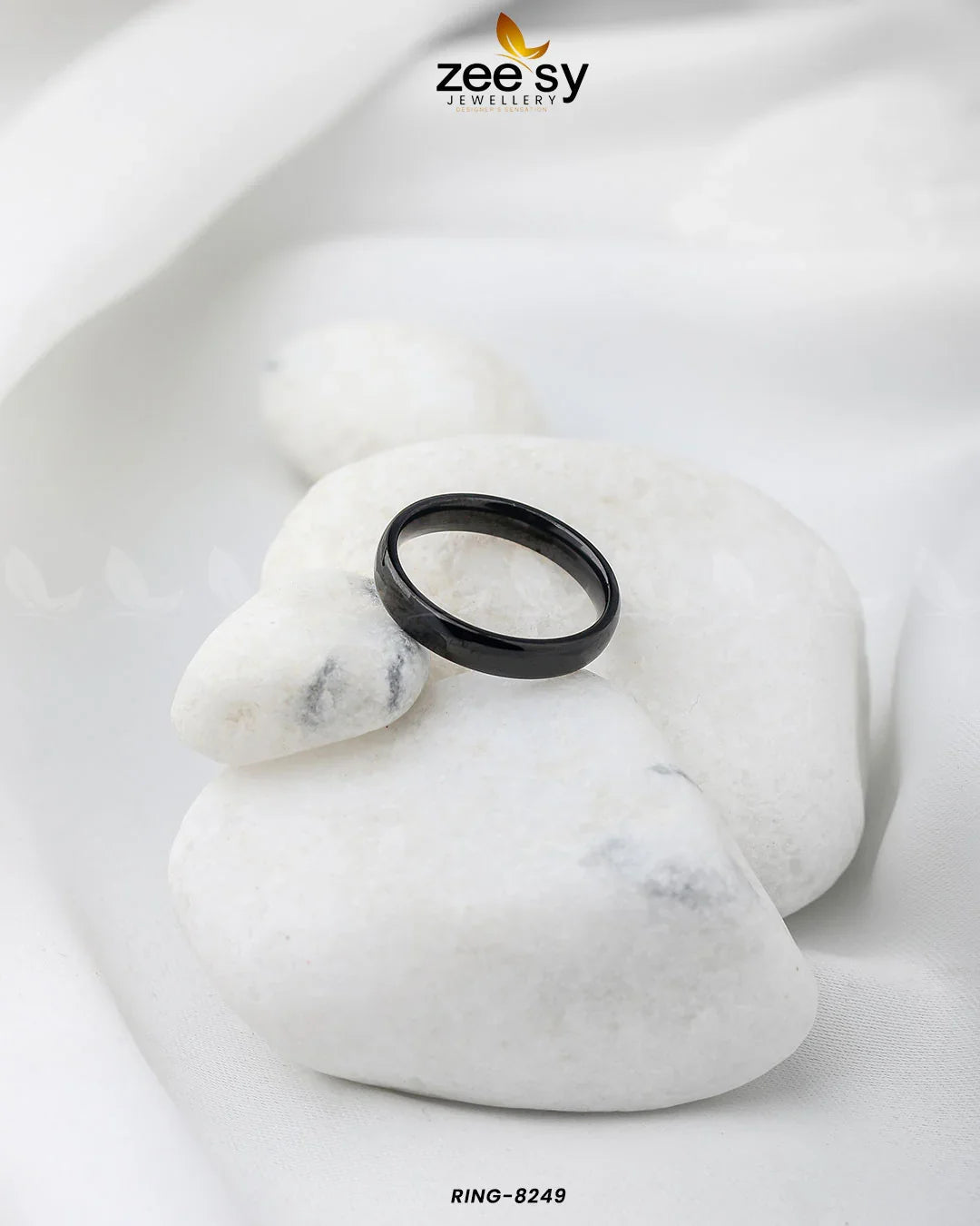 Promise Ring-8250 Black - Zeesy Jewellery