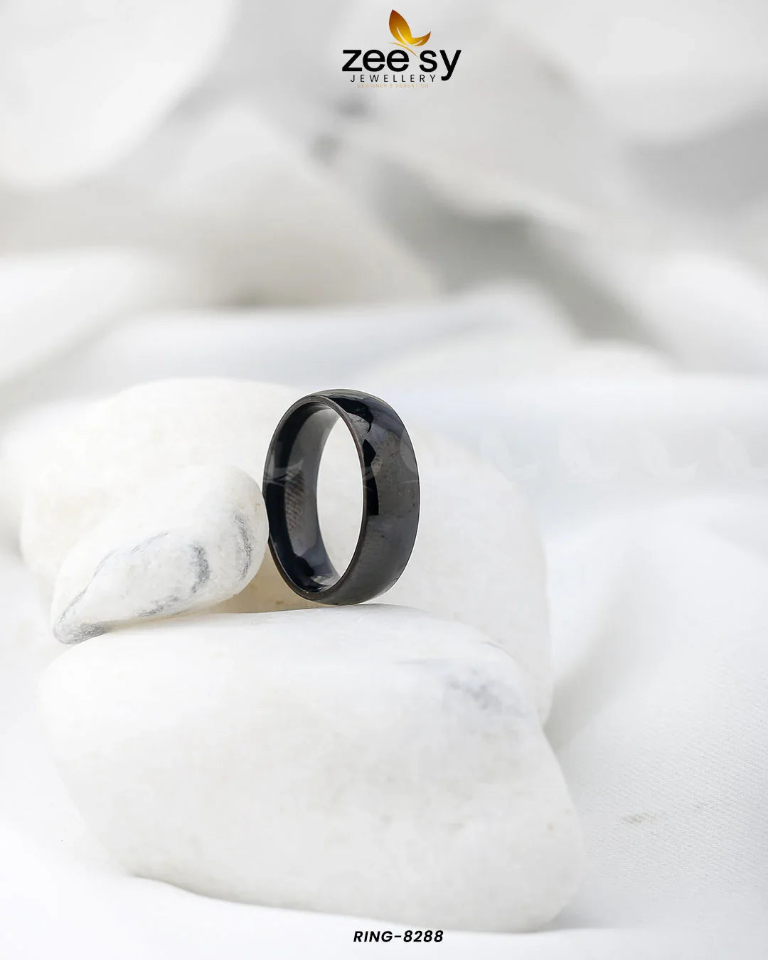 Chunky RING-8288 Black - Zeesy Jewellery