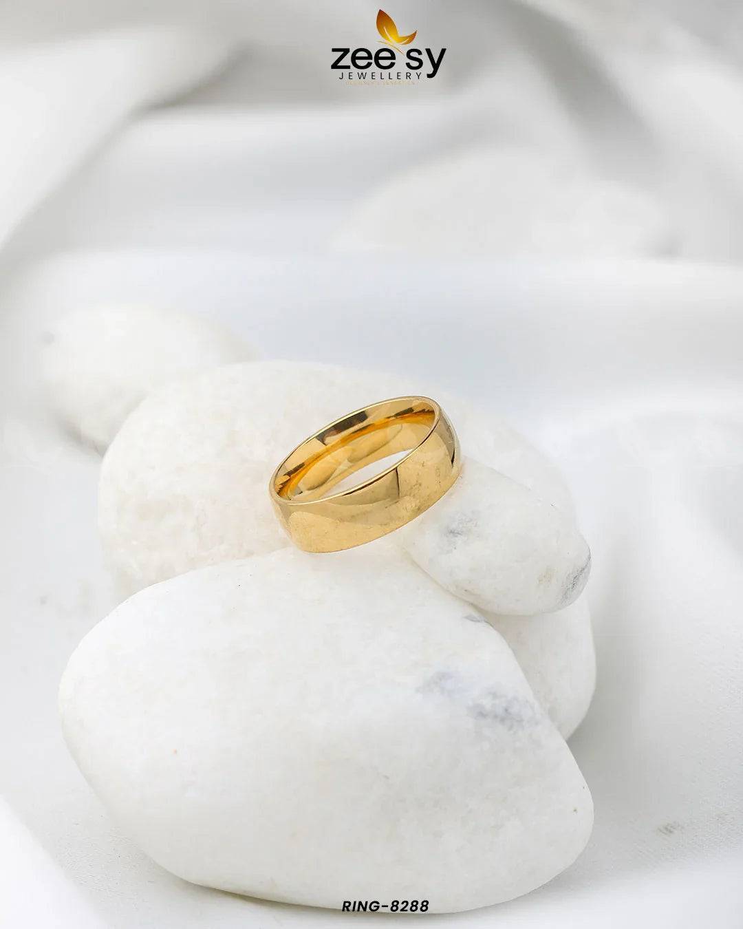 Chunky RING-8288 Golden - Zeesy Jewellery