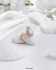 Ring-8305 White - Zeesy Jewellery