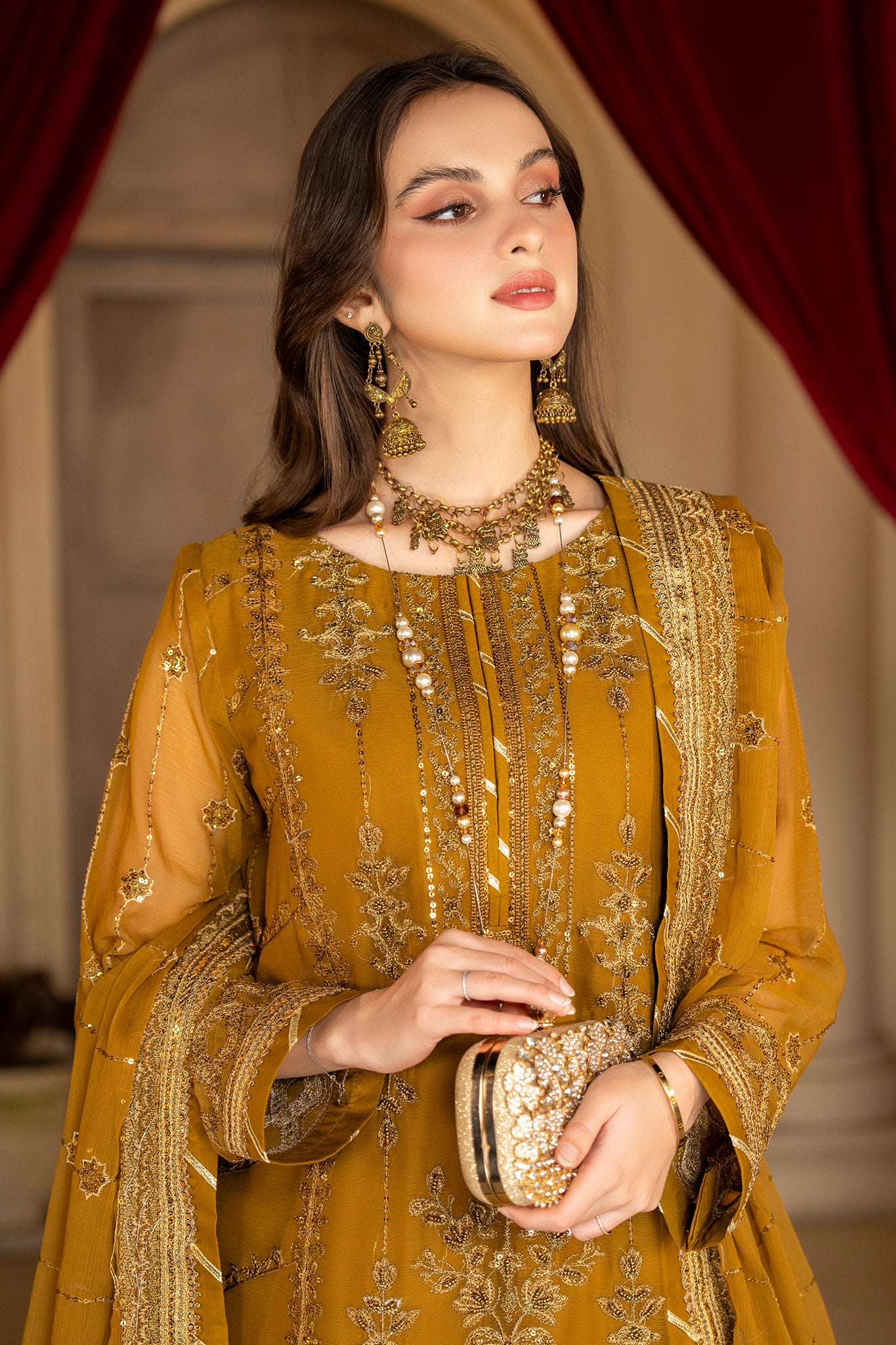 Rimjhim By Strawberry Unstitched 3 Piece Luxury Formals Collection'2024-RJ-009