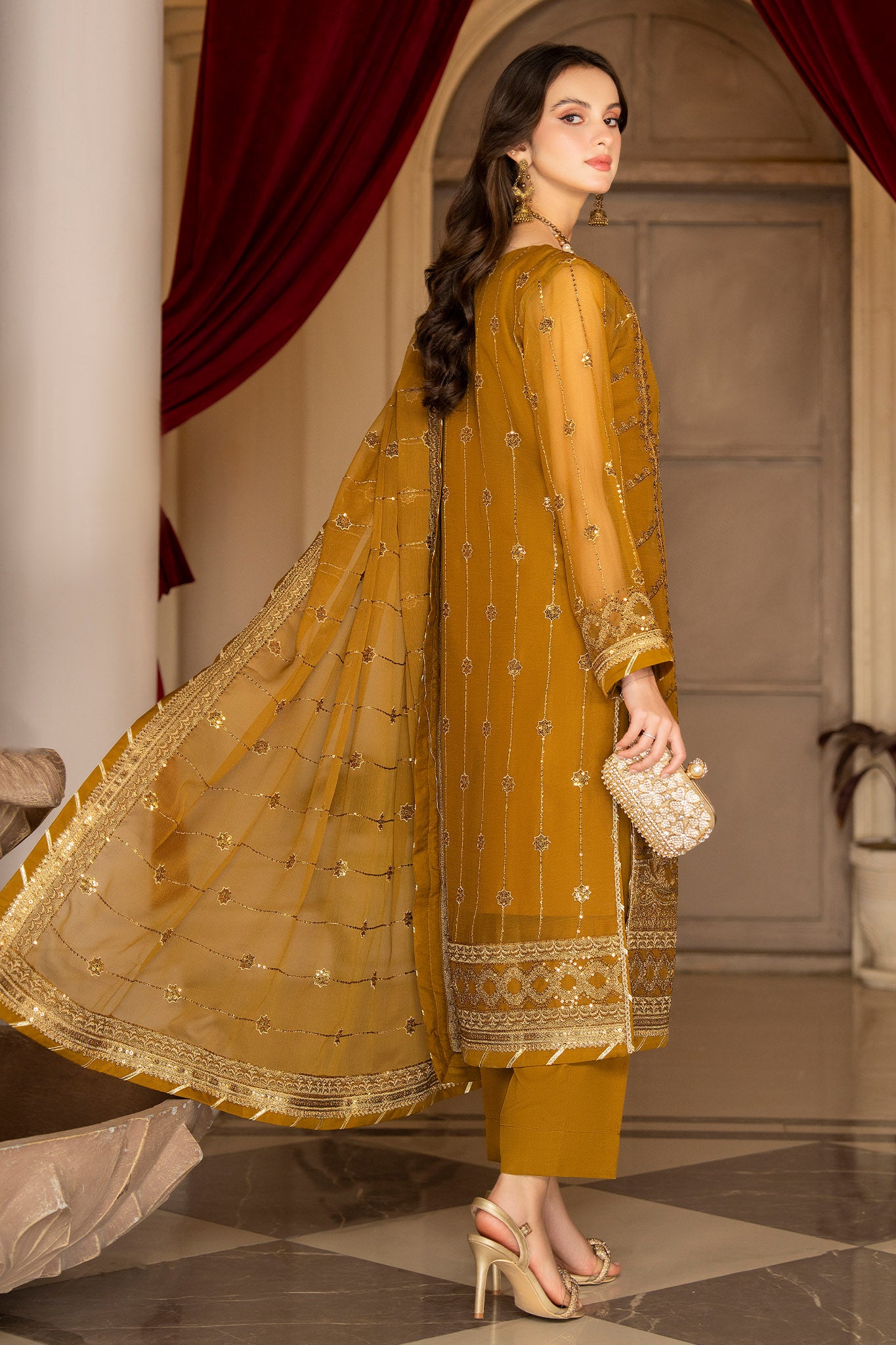 Rimjhim By Strawberry Unstitched 3 Piece Luxury Formals Collection'2024-RJ-009