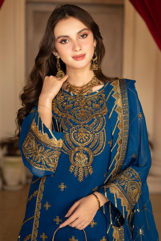 Rimjhim By Strawberry Unstitched 3 Piece Luxury Formals Collection'2024-RJ-010