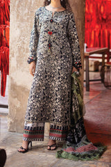 Taneez by Roheenaz Unstitched 3 Piece Block Printed Lawn Collection'2024-RNB-04-B-Mahin