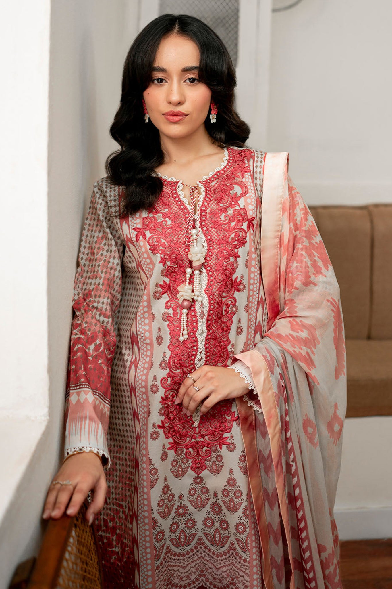 Selene By Roheenaz Unstitched 3 Piece Printed Cambric Fall Collection'2024-RNP-05-B-Robin