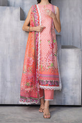 Azalea By Roheenaz Unstitched 3 Piece Printed Lawn Collection'2024-RNZ-04-A-Radiant Rose