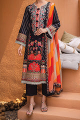Azalea By Roheenaz Unstitched 3 Piece Printed Lawn Collection'2024-RNZ-05-A-Midnight Mirage