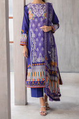 Azalea By Roheenaz Unstitched 3 Piece Printed Lawn Collection'2024-RNZ-08-A-Blissful Berry