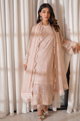 Azure Ensembles Unstitched 3 Piece Festive Formals Collection'2024-Rosy Glow