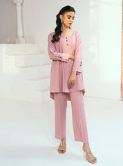 Rangeen Stitched 2 Piece Blush Co-Ord Set