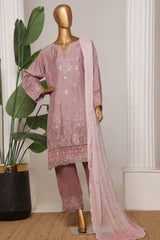 Bin Saeed Stitched 3 Piece Luxury Collection'2025-RTCS-2309-Grey