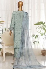Majestic By HZ Stitched 3 Piece Festive Emb Silk Collection'2025-RTE-008