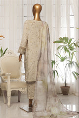 Majestic By HZ Stitched 3 Piece Festive Emb Silk Collection'2025-RTE-009